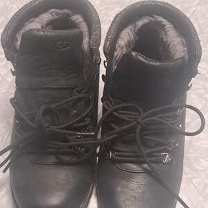 UGG Black Fur-Lined Boots